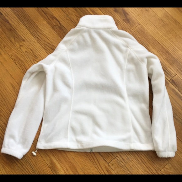 Columbia woman’s fleece zip up white XL - Picture 2 of 5